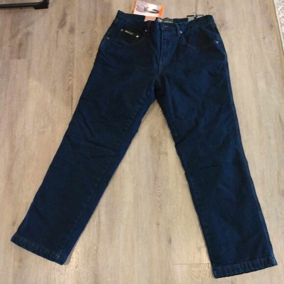 Mens Fleece Lined Stretch Denim - Picture 4 of 5